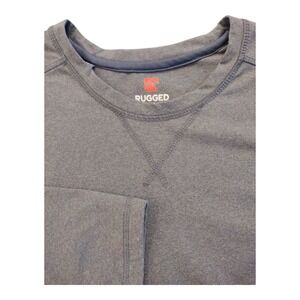 Rugged Elements Durable Utility Long Sleeve Crew Neck Pullover Shirt Mens Grey